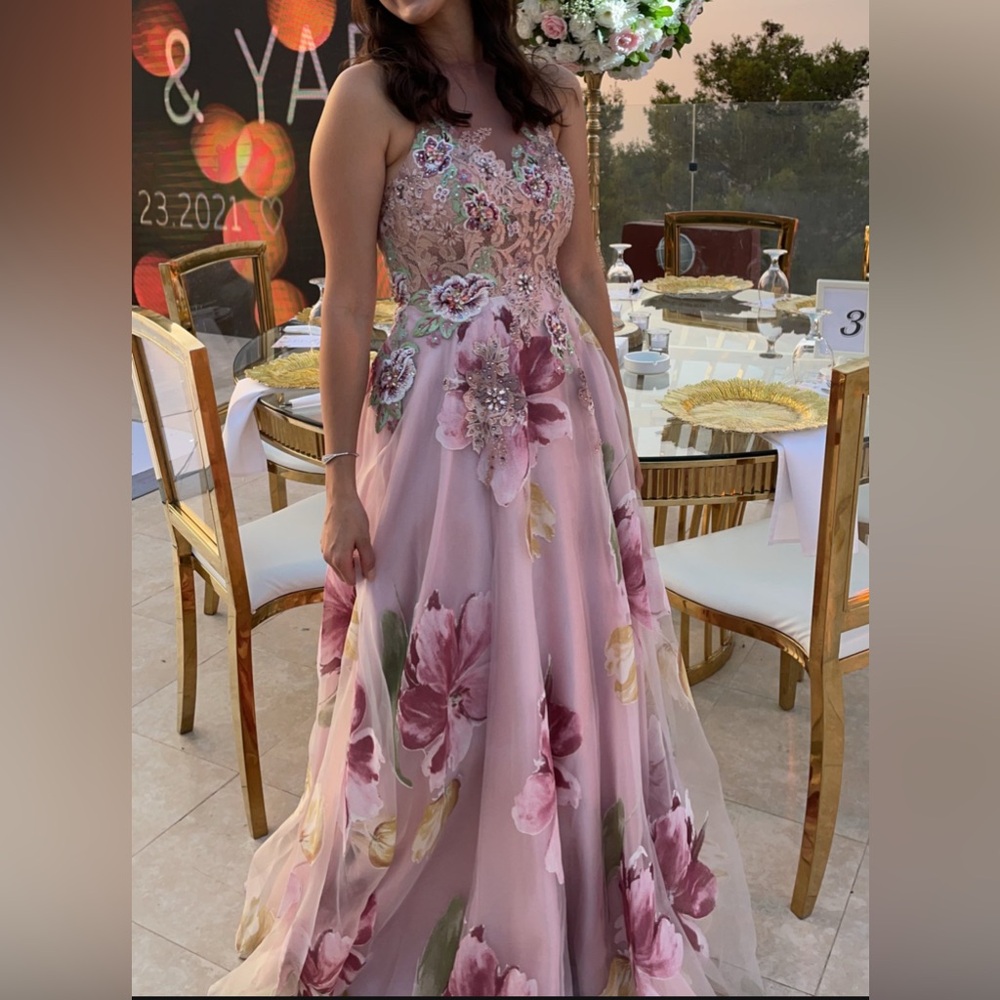 Gorgeous jovani handpainted dress